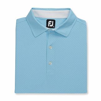 Men's Footjoy Golf Shirts Light Blue NZ-54692